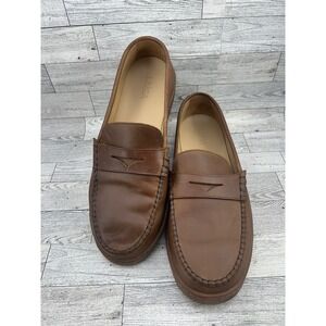 LUCA Terra Penny Loafers Mens 13 Brown Leather Lactae Hevea Sole Portugal 89998